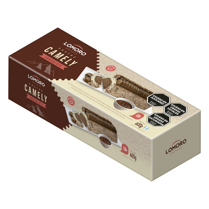 Postre Camely Chocolate y Dulce de Leche 600g