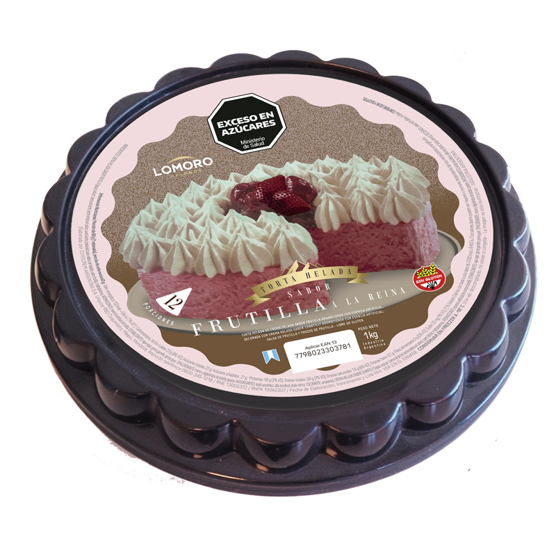 Torta Helada Familiar Frutilla a la Reina
